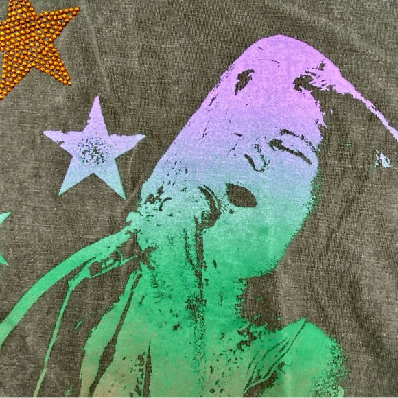 ☀️HP☀️NWT Lauren Moshi Kel Janis Joplin Sleeveless Tank Tee, XS - Picture 10 of 15